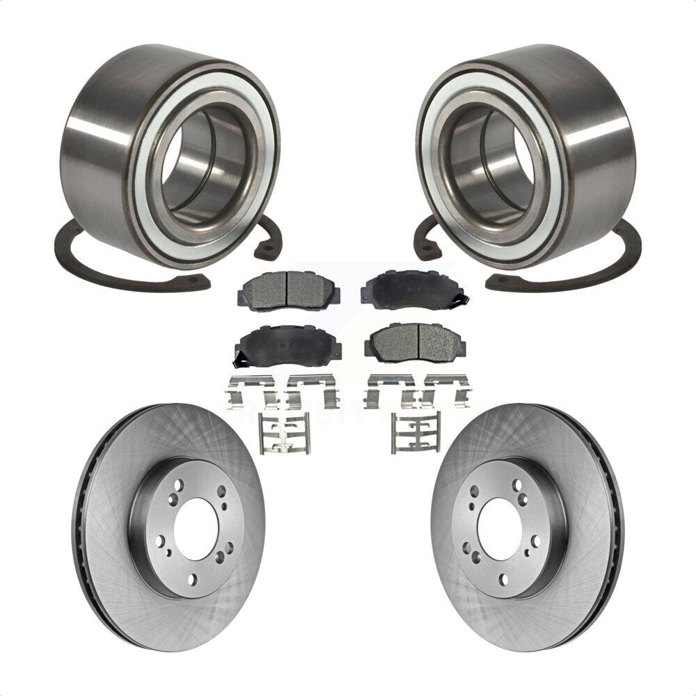 Wheel Bearing Disc Brake Rotor Pads Front Kit For 1997-2001 Acura Integra Type R