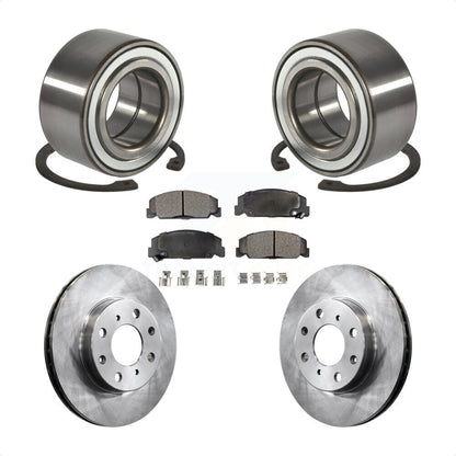 Wheel Bearing Disc Brake Rotors And Semi-Metallic Pads Front Kit For Honda Civic
