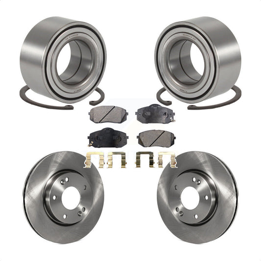 Wheel Bearing Disc Brake Rotors And Pads Front Kit For 2010-2012 Kia Rondo