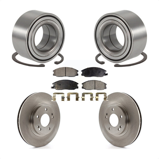 Wheel Bearing Disc Brake Rotors And Pads Front Kit For Hyundai Santa Fe