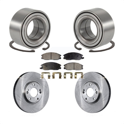 Wheel Bearing Disc Brake Rotor And Semi-Metallic Pad Front Kit For Hyundai XG350