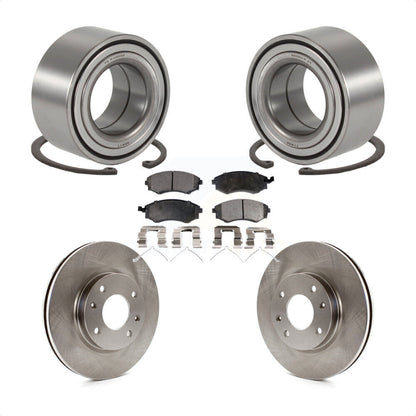 Wheel Bearing Disc Brake Rotor Pad Front Kit For 2004 Hyundai Sonata To 09 03