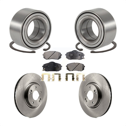 Wheel Bearing Disc Brake Rotor And Pads Front Kit For Hyundai Tucson Kia Cadenza