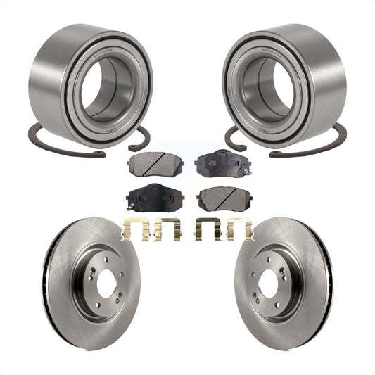 Wheel Bearing Disc Brake Rotor And Pads Front Kit For Hyundai Tucson Kia Cadenza