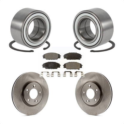 Wheel Bearing Disc Brake Rotors And Pads Front Kit For 2000-2009 Honda S2000