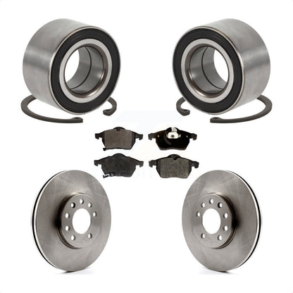 Wheel Bearing Brake Rotor & Pad Front Kit For Saab Saturn 9-3 L200 L300 9-5 L100