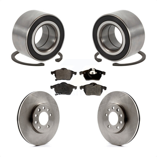 Wheel Bearing Brake Rotor & Pad Front Kit For Saab Saturn 9-3 L200 L300 9-5 L100