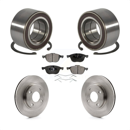 Wheel Bearing Disc Brake Rotor & Pad Front Kit For 2004 Ford Focus From 04 05
