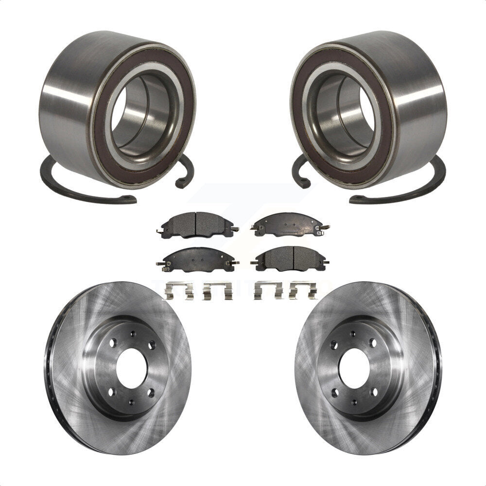 Wheel Bearing Disc Brake Rotors And Pads Front Kit For 2008-2011 Ford Focus