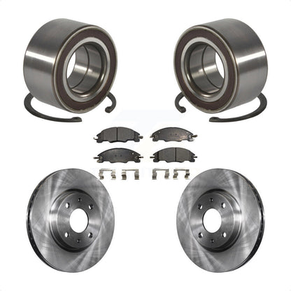 Wheel Bearing Disc Brake Rotors And Pads Front Kit For 2008-2011 Ford Focus
