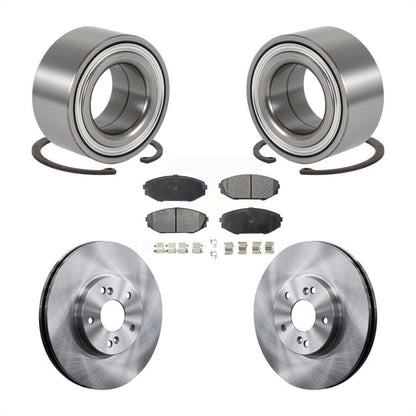 Wheel Bearing Disc Brake Rotors And Pads Front Kit For 1999-2004 Honda Odyssey
