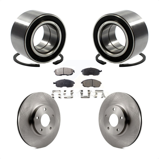 Wheel Bearing Brake Rotor & Pads Front Kit For Nissan Altima Maxima INFINITI I35