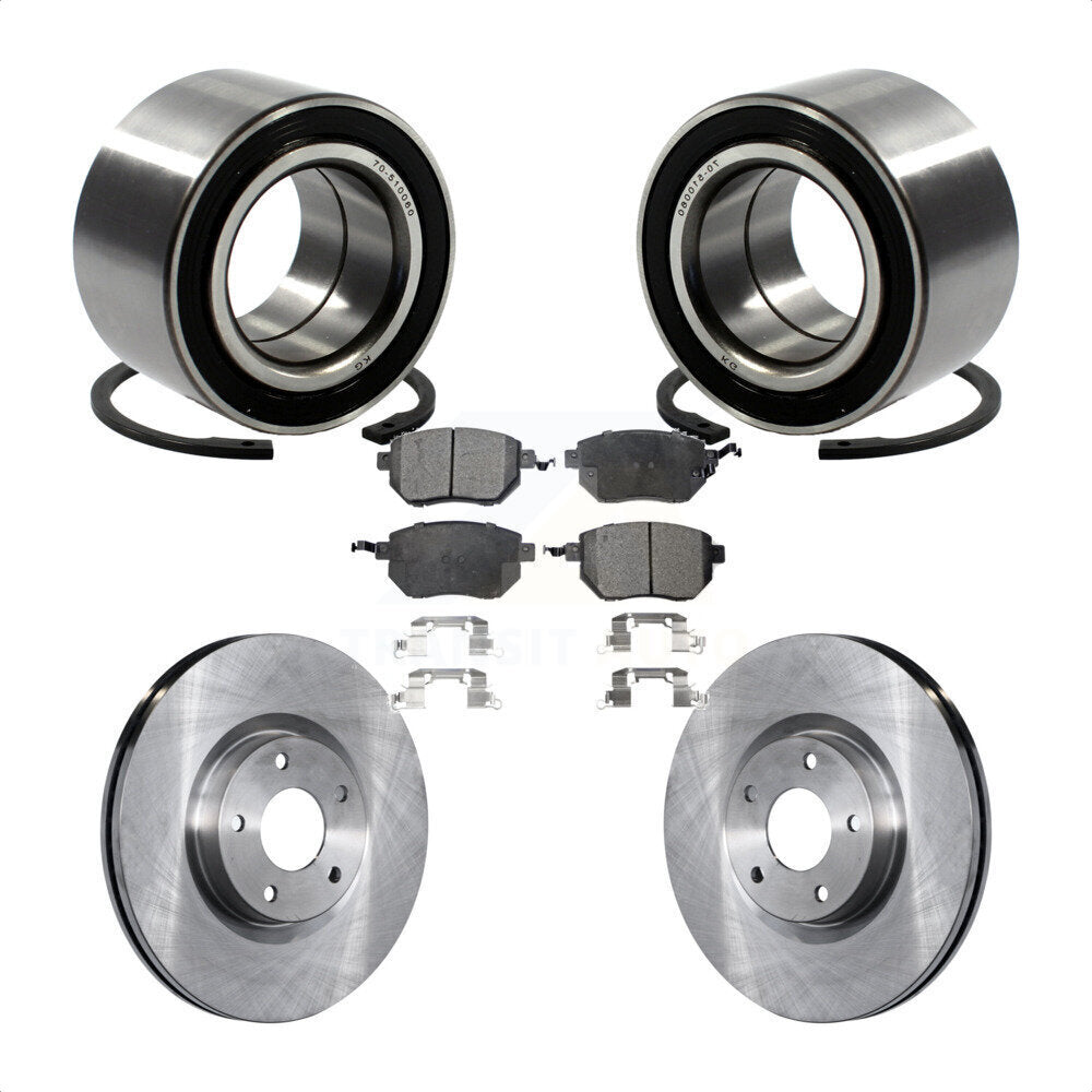 Wheel Bearing Disc Brake Rotors And Pads Front Kit For Nissan Altima Maxima