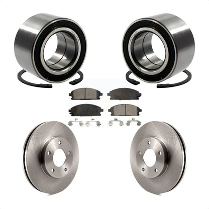 Wheel Bearing Disc Brake Rotors And Pads Front Kit For 2005-2006 Nissan X-Trail
