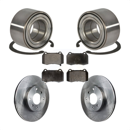 Wheel Bearing Brake Rotor Pads Front Kit For Nissan Sentra With 4 Piston Caliper