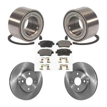 Wheel Bearing Disc Brake Rotors And Pads Front Kit For 2004-2006 Scion xB xA