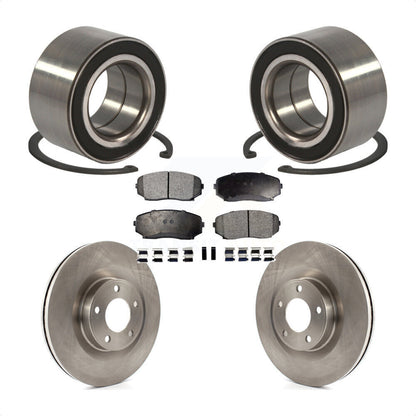 Wheel Bearing Disc Brake Rotors And Pads Front Kit For Ford Edge Lincoln MKX