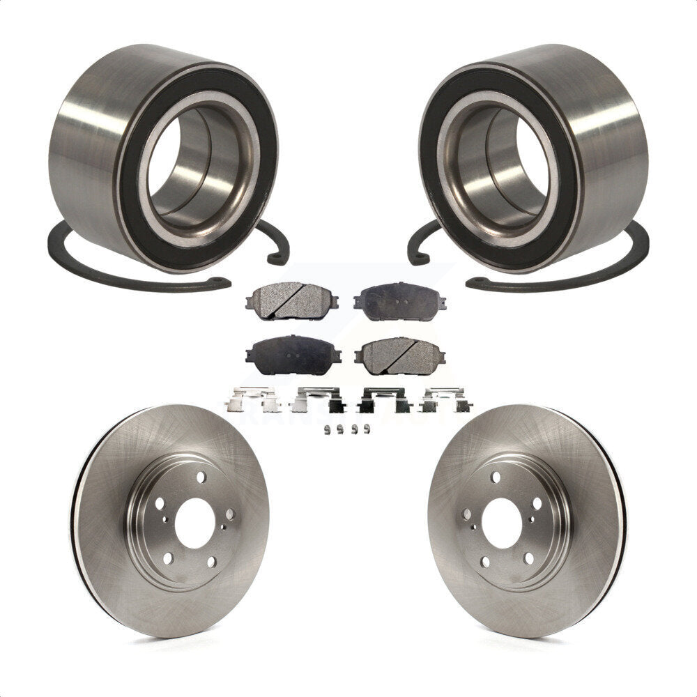 Wheel Bearing Disc Brake Rotors And Pads Front Kit For 2004-2006 Lexus ES330
