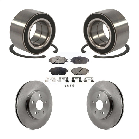 Wheel Bearing Brake Rotor & Pads Front Kit For Toyota Sienna Camry Solara Avalon