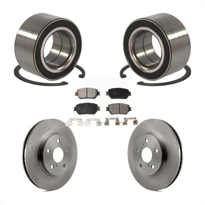 Wheel Bearing Disc Brake Rotor And Semi-Metallic Pads Front Kit For Toyota Camry