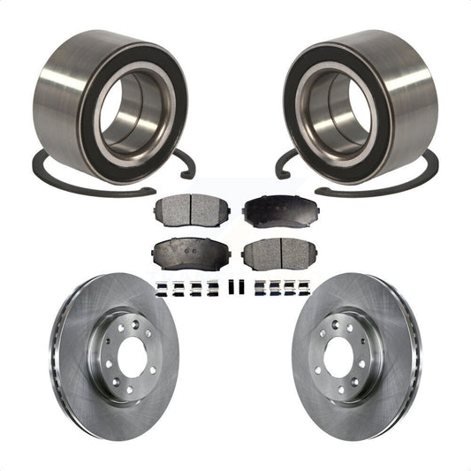 Wheel Bearing Brake Rotor And Pad Front Kit For Mazda CX-7 Ford Edge Lincoln MKX