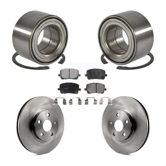 Wheel Bearing Brake Rotor & Pad Front Kit For Toyota Corolla Matrix Pontiac Vibe