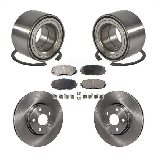 Wheel Bearing Brake Rotor & Pad Front Kit For Toyota Corolla Matrix Pontiac Vibe