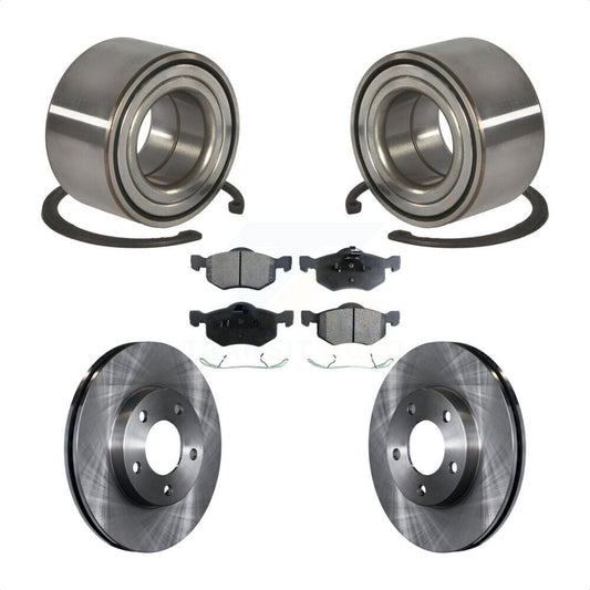 Wheel Bearing Brake Rotor & Pads Front Kit For Ford Escape Mazda Tribute Mercury