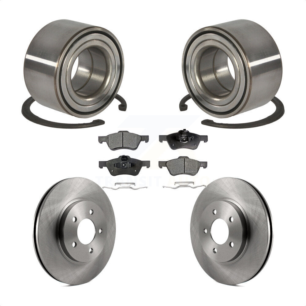 Wheel Bearing Brake Rotor & Pads Front Kit For Ford Escape Mazda Tribute Mercury