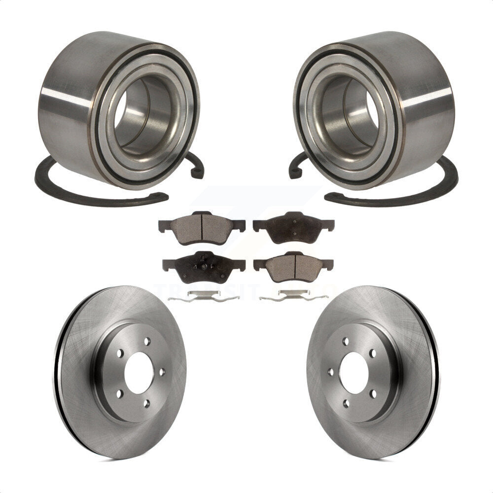 Wheel Bearing Disc Brake Rotor And Pad Front Kit For Ford Escape Mercury Mariner