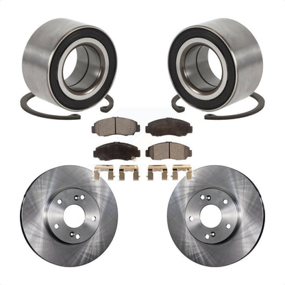 Wheel Bearing Disc Brake Rotors And Pads Front Kit For Honda Accord Acura CSX