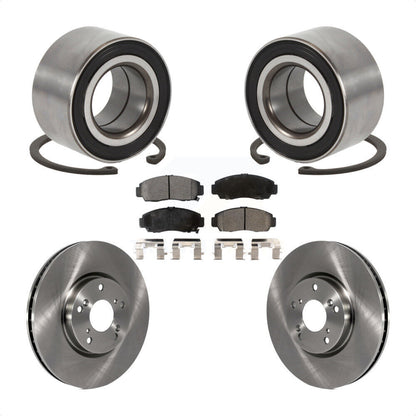 Wheel Bearing Disc Brake Rotor Pad Front Kit For Acura TL Automatic transmission