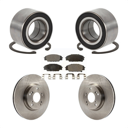 Wheel Bearing Disc Brake Rotors And Pads Front Kit For Honda Civic Acura CSX