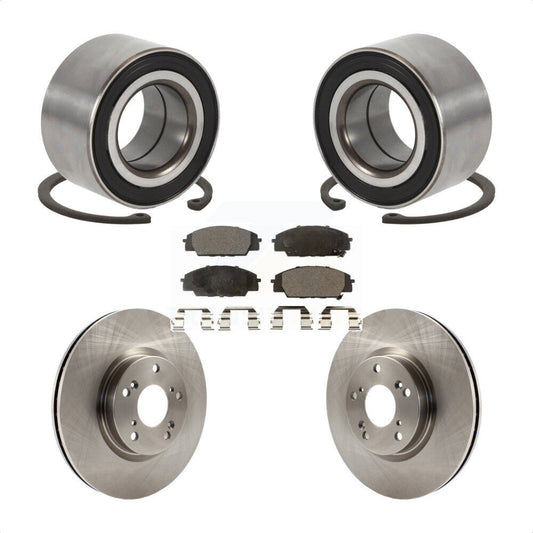 Wheel Bearing Disc Brake Rotors And Pads Front Kit For Honda Civic Acura CSX