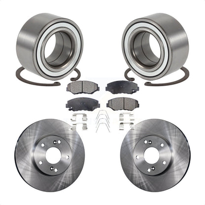Wheel Bearing Disc Brake Rotor And Pads Front Kit For 2003-2011 Honda Element EX