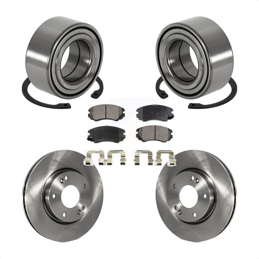 Wheel Bearing Disc Brake Rotors And Pads Front Kit For Hyundai Tiburon