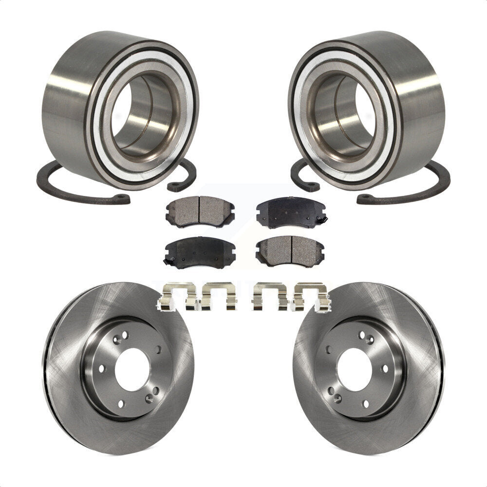 Wheel Bearing Disc Brake Rotors And Pads Front Kit For Hyundai Tiburon