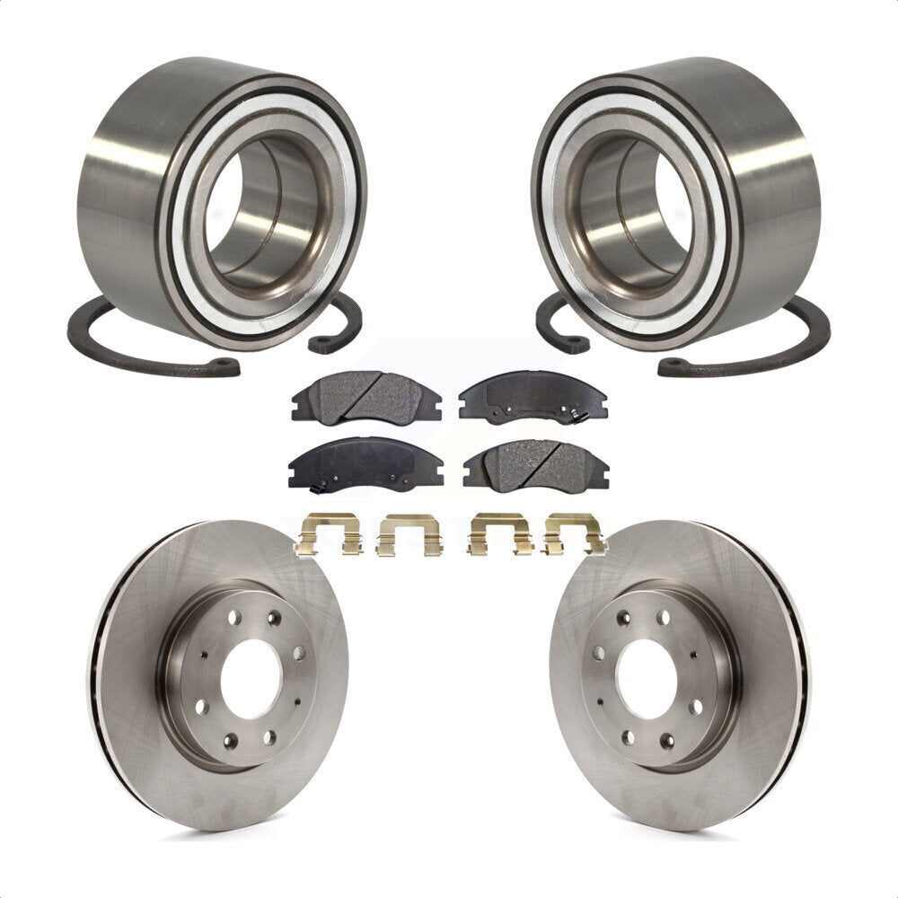Wheel Bearing Disc Brake Rotors And Pads Front Kit For Kia Spectra Spectra5