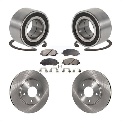 Wheel Bearing Disc Brake Rotor And Pad Front Kit For Mitsubishi Lancer Outlander
