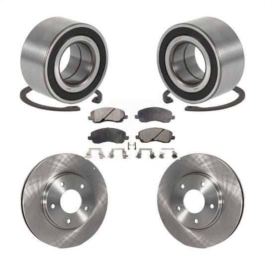 Wheel Bearing Disc Brake Rotor And Pad Front Kit For Mitsubishi Lancer Outlander