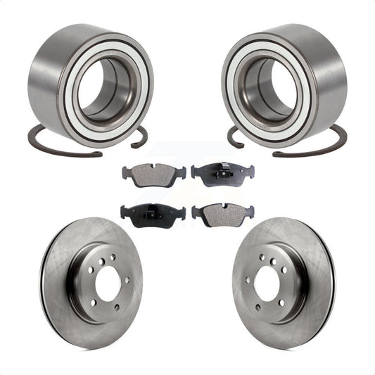 Wheel Bearing Disc Brake Rotors And Pads Front Kit For 2001-2005 BMW 325i 325xi