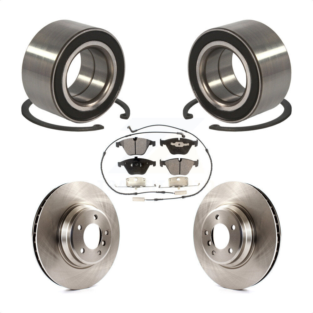 Wheel Bearing Disc Brake Rotors And Pads Front Kit For BMW 335i xDrive 335xi