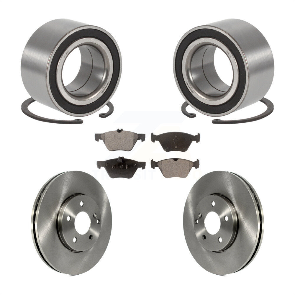 Wheel Bearing Disc Brake Rotors And Pads Front Kit For Mercedes-Benz E350 E320