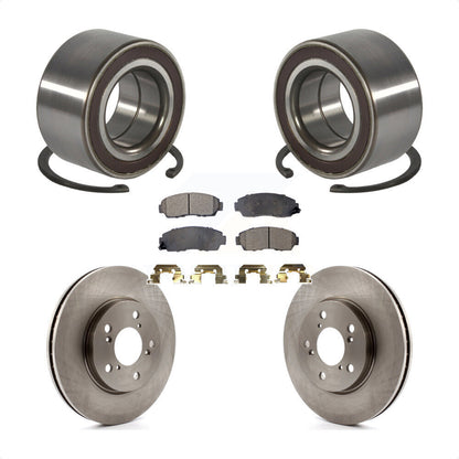 Wheel Bearing Disc Brake Rotors And Pads Front Kit For 2005-2010 Honda Odyssey