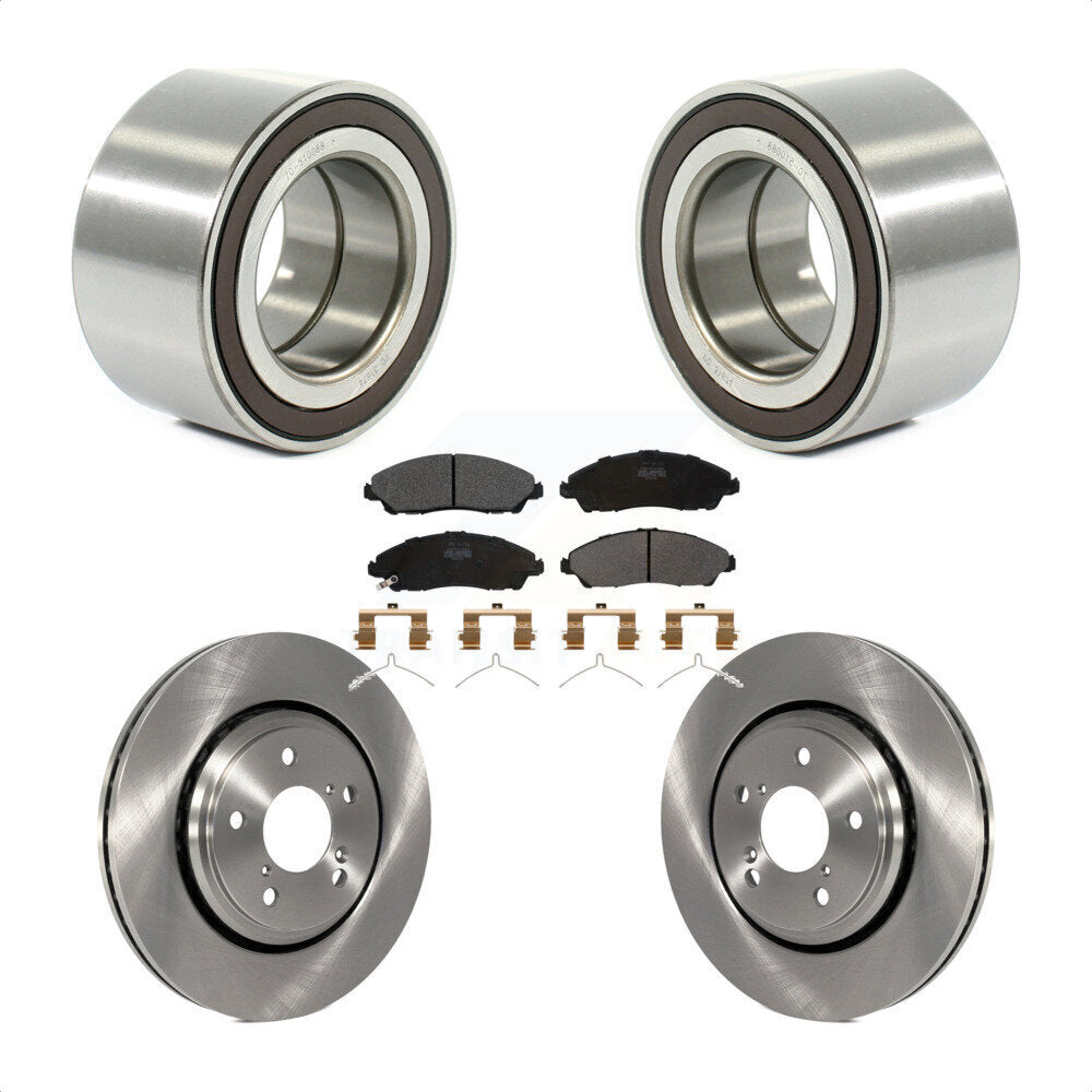 Wheel Bearing Disc Brake Rotors And Pads Front Kit For 2017-2019 Honda Ridgeline