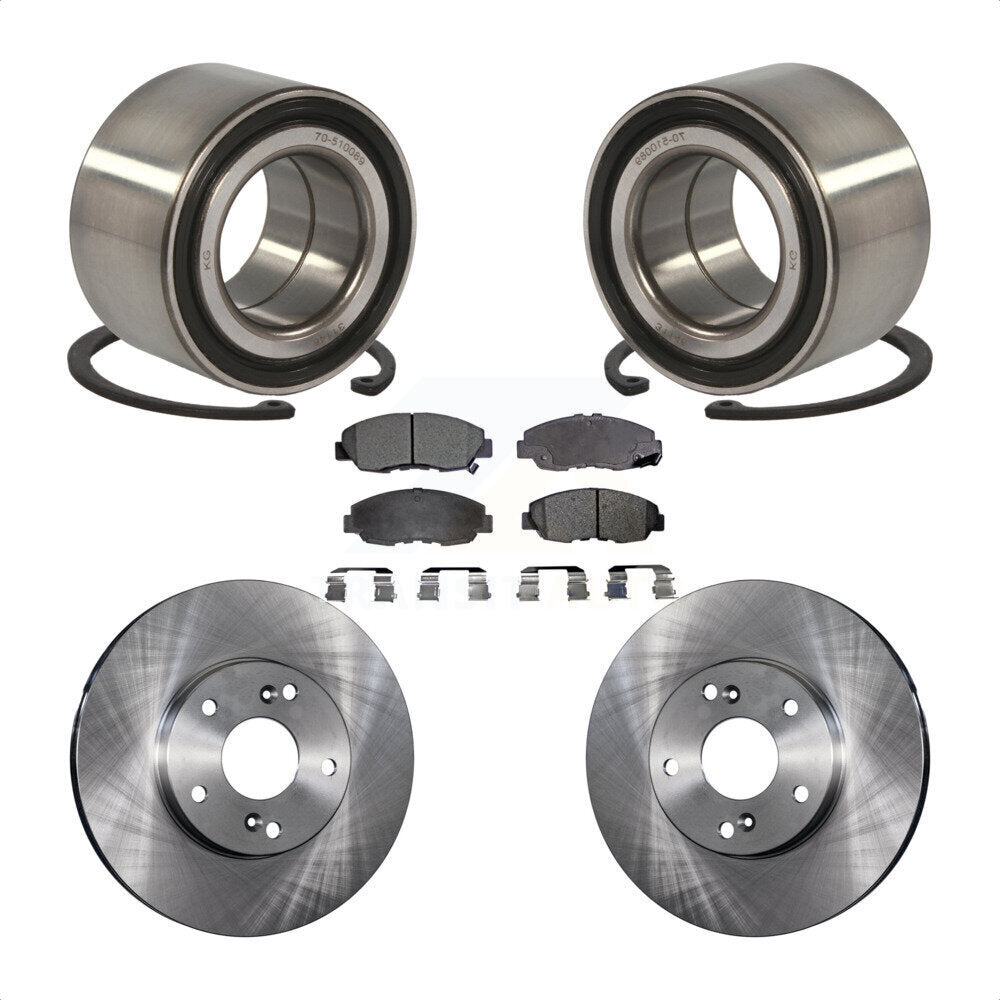 Wheel Bearing Disc Brake Rotor & Pad Front Kit For 2011 Honda Civic GX with 1.8L