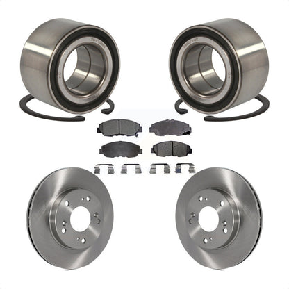 Wheel Bearing Disc Brake Rotors And Semi-Metallic Pads Front Kit For Honda Civic