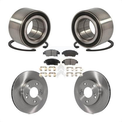 Wheel Bearing Disc Brake Rotors And Semi-Metallic Pads Front Kit For Honda Civic