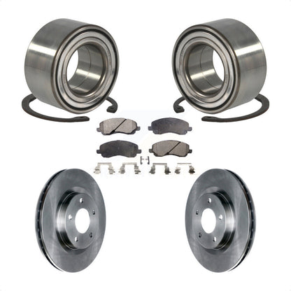 Wheel Bearing Brake Rotor Pad Front Kit For Mitsubishi Jeep Outlander RVR Lancer