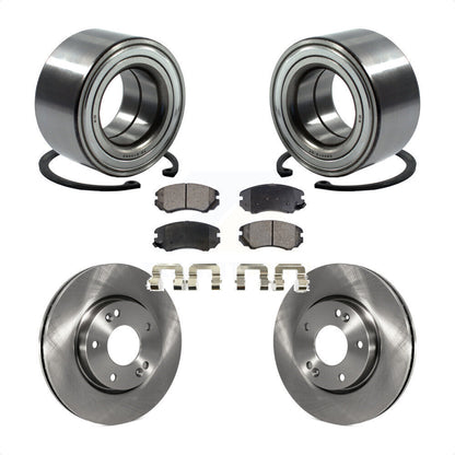 Wheel Bearing Disc Brake Rotors And Pads Front Kit For 2012-2013 Kia Soul